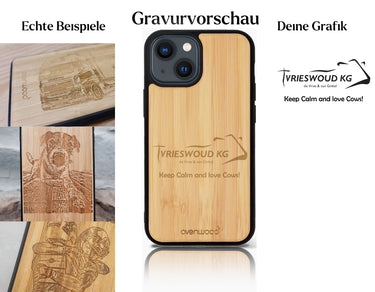 INDIVIDUELL iPhone 13 Bambus-Kunststoff